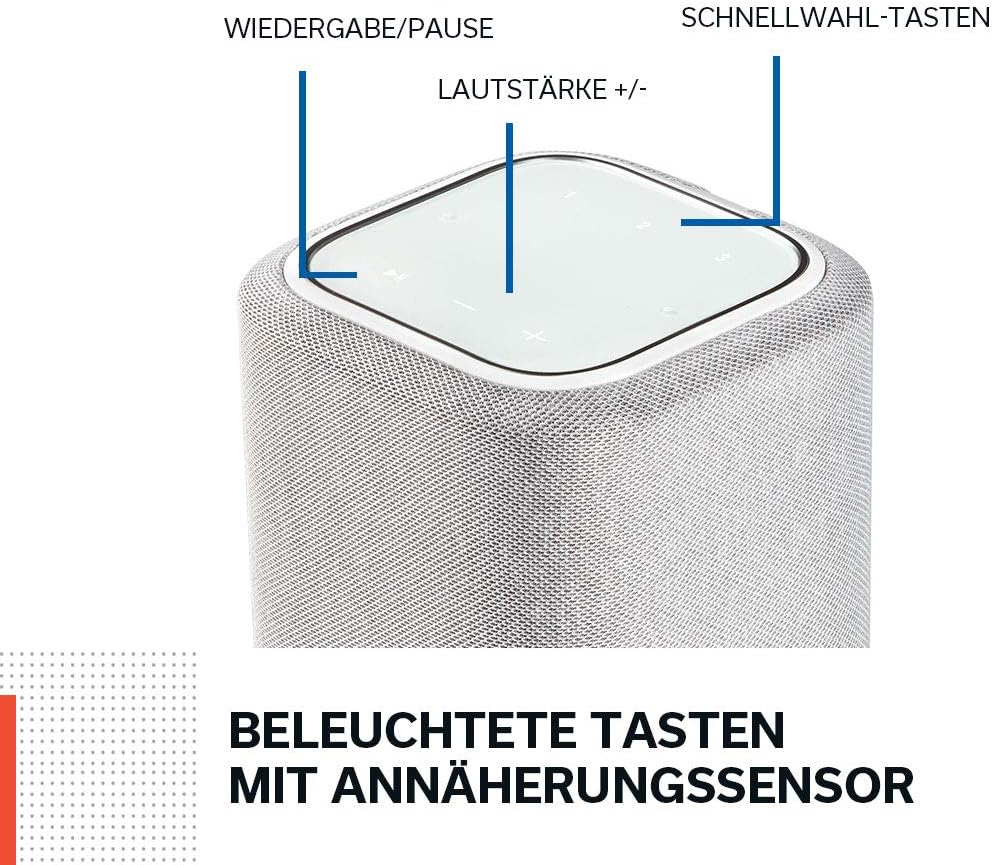 Denon Home 150 Multiroom-Lautsprecher, HiFi Lautsprecher mit HEOS Built-in, Alexa integriert, WLAN, Bluetooth, USB, AirPlay 2, Hi-Res Audio, schwarz