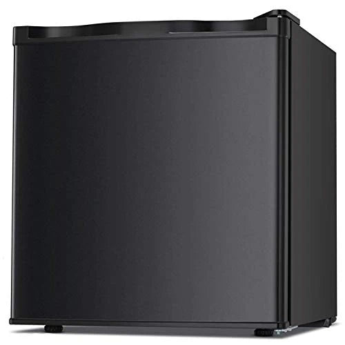 Antarctic Star Congelador Vertical Compacto con Puerta Simple Reversible de Acero Inoxidable, Estantes Ajustables y Removibles para Hogar y Oficina, 1.1 pies cúbicos, Color Negro