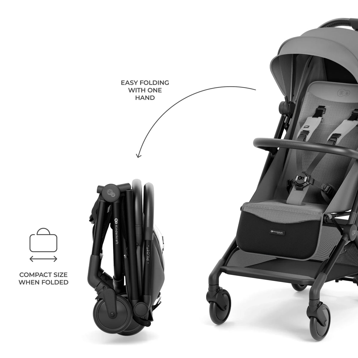 Poussette légère Kinderkraft PILOT 2