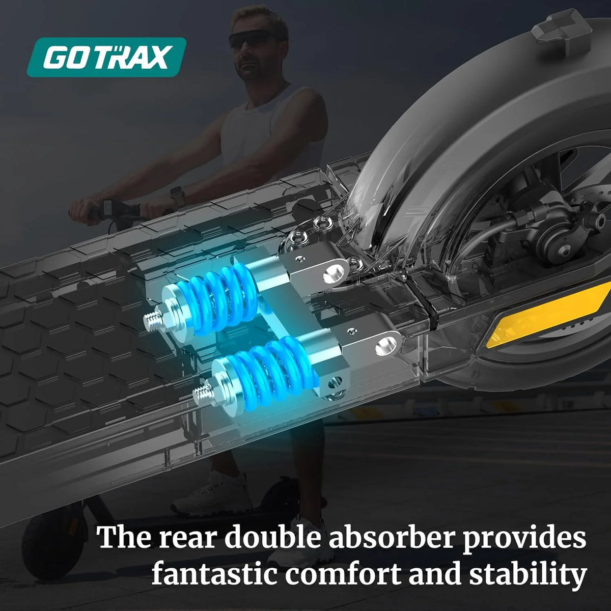 Patinete eléctrico para adultos, ruedas neumáticas de 8.5 pulgadas, alcance máximo de 14/18 millas, velocidad máxima de 15.5/18 MPH, motor de 300 vatios, con control de crucero, plegable