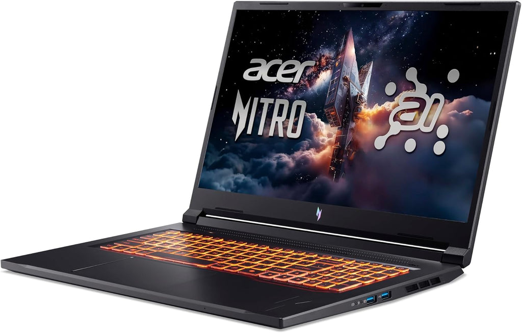 acer Nitro V 17 AI (ANV17-61-R3KD) Gaming Laptop, Copilot+ PC, 17" FHD IPS 144Hz Display, AMD Ryzen AI 9 365, 32 GB RAM, 1 TB SSD, NVIDIA GeForce RTX 5070, Windows 11, QWERTZ Tastatur, schwarz