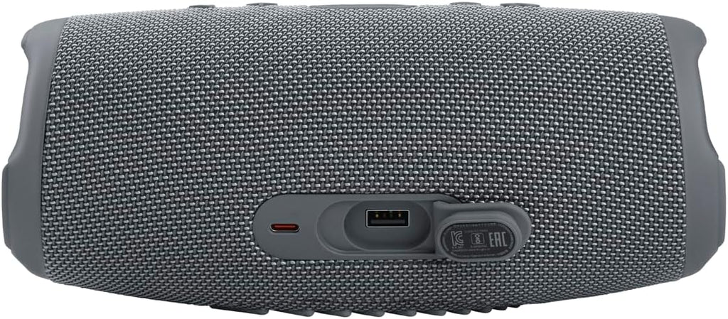 JBL Charge 5 Bluetooth-Lautsprecher in Schwarz – Wasserfeste, portable Boombox mit integrierter Powerbank – Eine Akku-Ladung für bis zu 20 Stunden kabellosen Musikgenuss