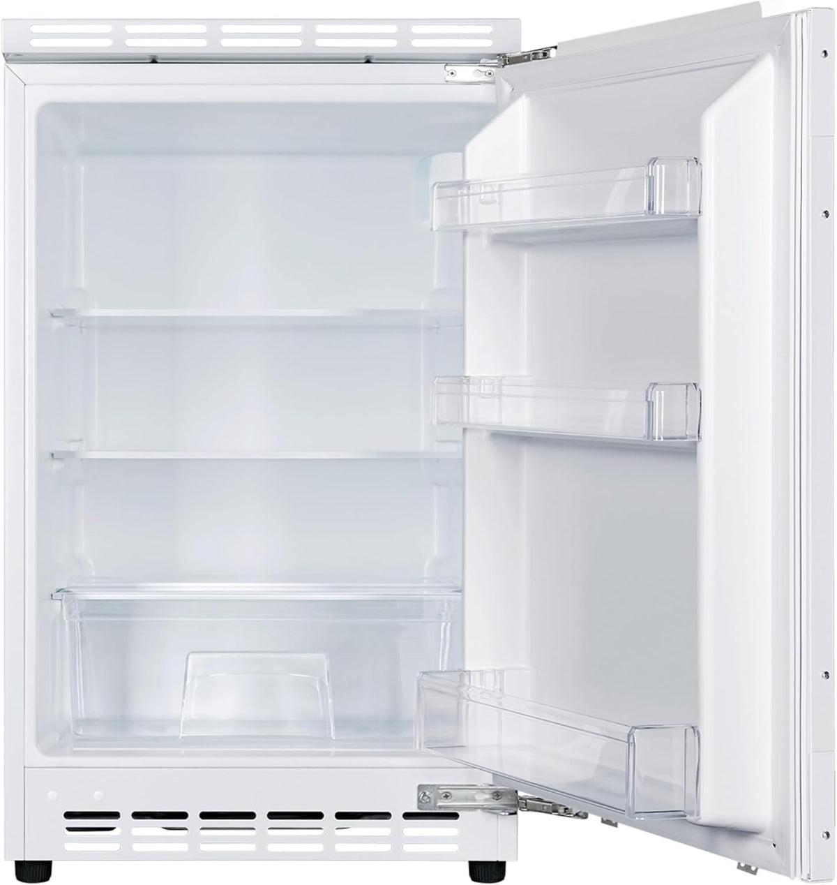 Amica Unterbau Vollraum Kühlschrank dekorfähig für 815 cm Nische elektronische Steuerung Inverter Kompressor Tür-Offen-Alarm wechselbarer Türanschlag 103 liters