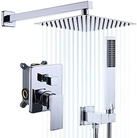 Sistema de Ducha KES con Cabezal de Ducha Rain de 12 Pulgadas
