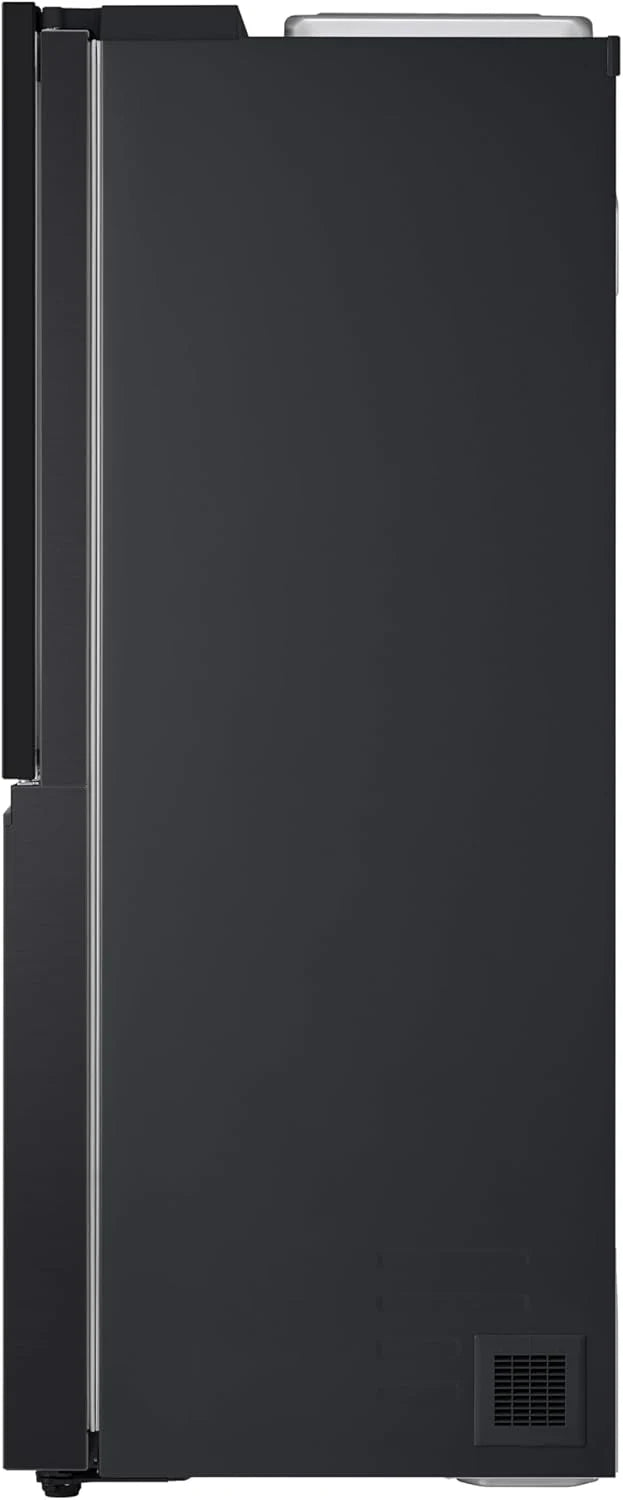 LG GSGV81PYLL Side by Side Kühlschrank, Klasse E, 635 L, Instaview, Kühlschrank mit Gefrierfach, Eis-, Crushed Ice- Wasserspender, Total NoFrost, Smart Inverter Kompressor, Wi-Fi