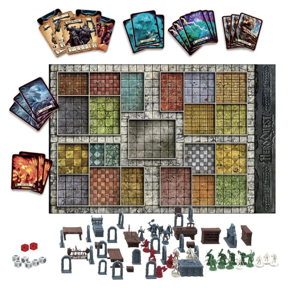 Avalon Hill HeroQuest Juego de Mesa, Aventura Fantástica de Mazmorras con Miniaturas, para 2-5 Jugadores, Edades 14 en adelante