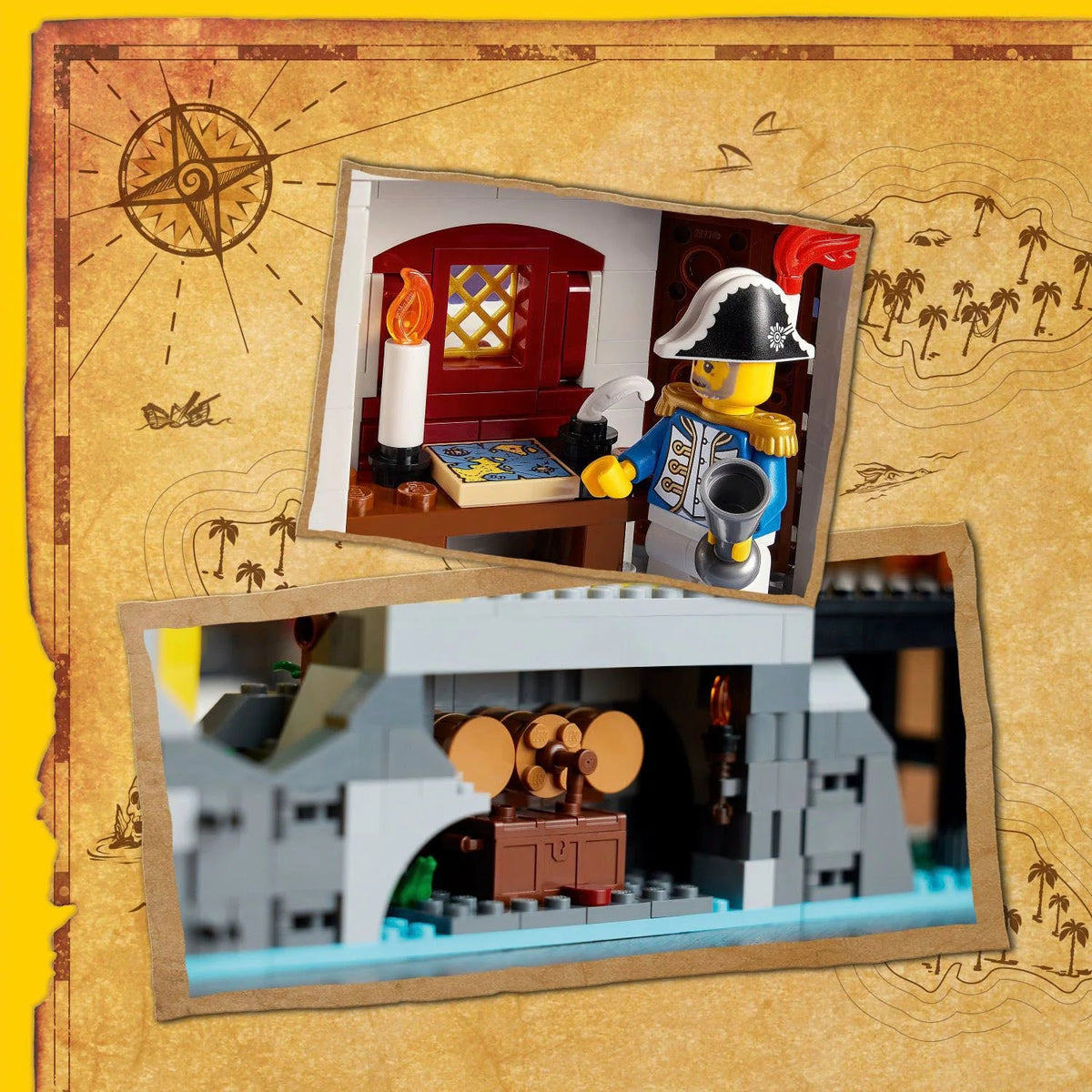 LEGO – Icons Fortaleza Eldorado con Kit de Construcción de Barco Pirata 10320