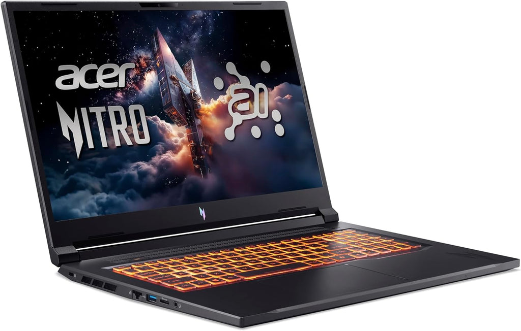 acer Nitro V 17 AI (ANV17-61-R3KD) Gaming Laptop, Copilot+ PC, 17" FHD IPS 144Hz Display, AMD Ryzen AI 9 365, 32 GB RAM, 1 TB SSD, NVIDIA GeForce RTX 5070, Windows 11, QWERTZ Tastatur, schwarz