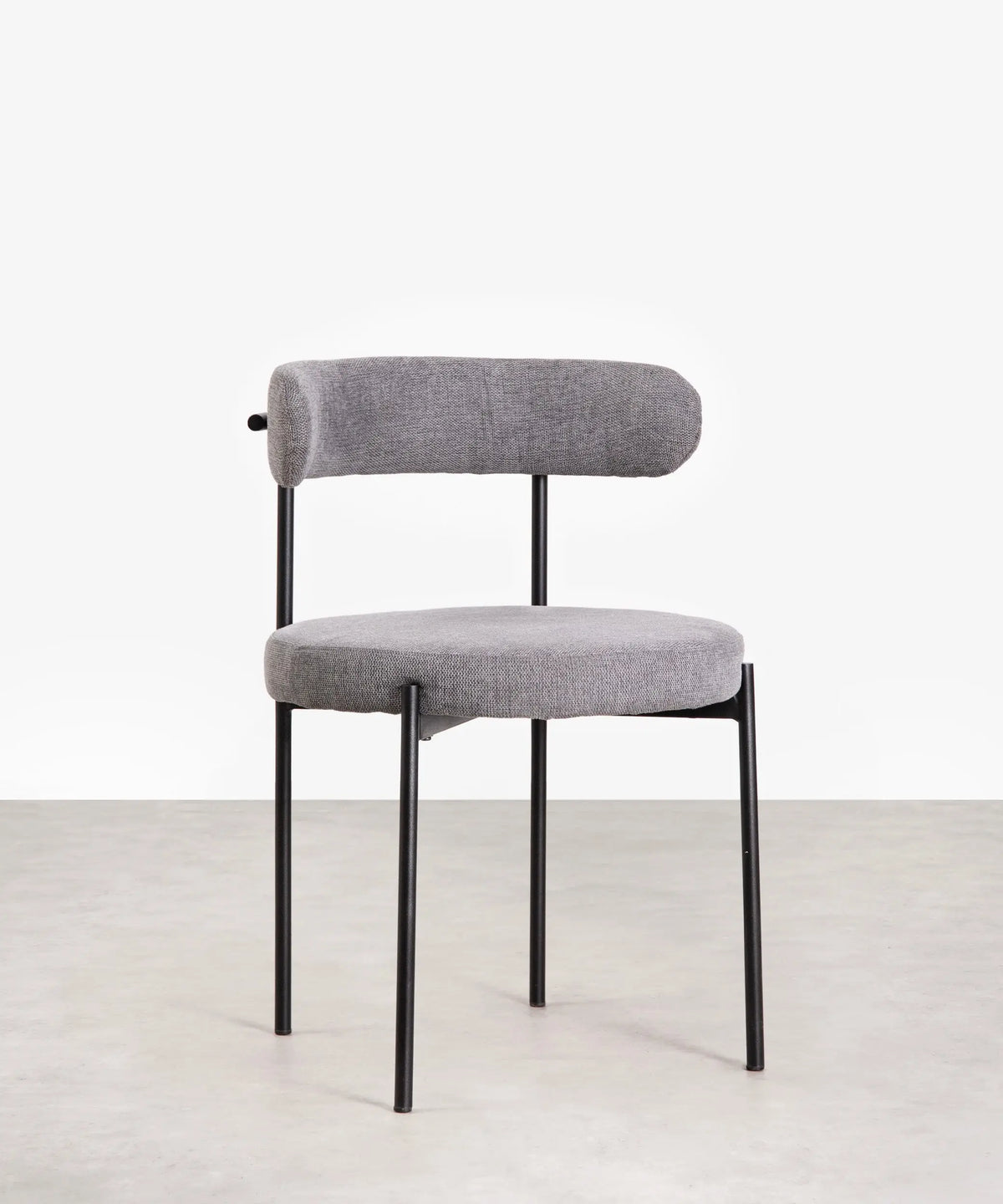 Silla de Comedor en Tela y Metal Alexia