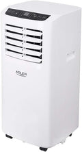 Adler AD 7909 Klimaanlage Mobil, 3 Betriebsarten, 2 Lüftergeschwindigkeiten, Entfeuchter, Fernbedienung, Timer, Tragbare Klimagerät für Räume bis 20 qm, 7.000 BTU/h, Energieklasse A, 792W, Weiß