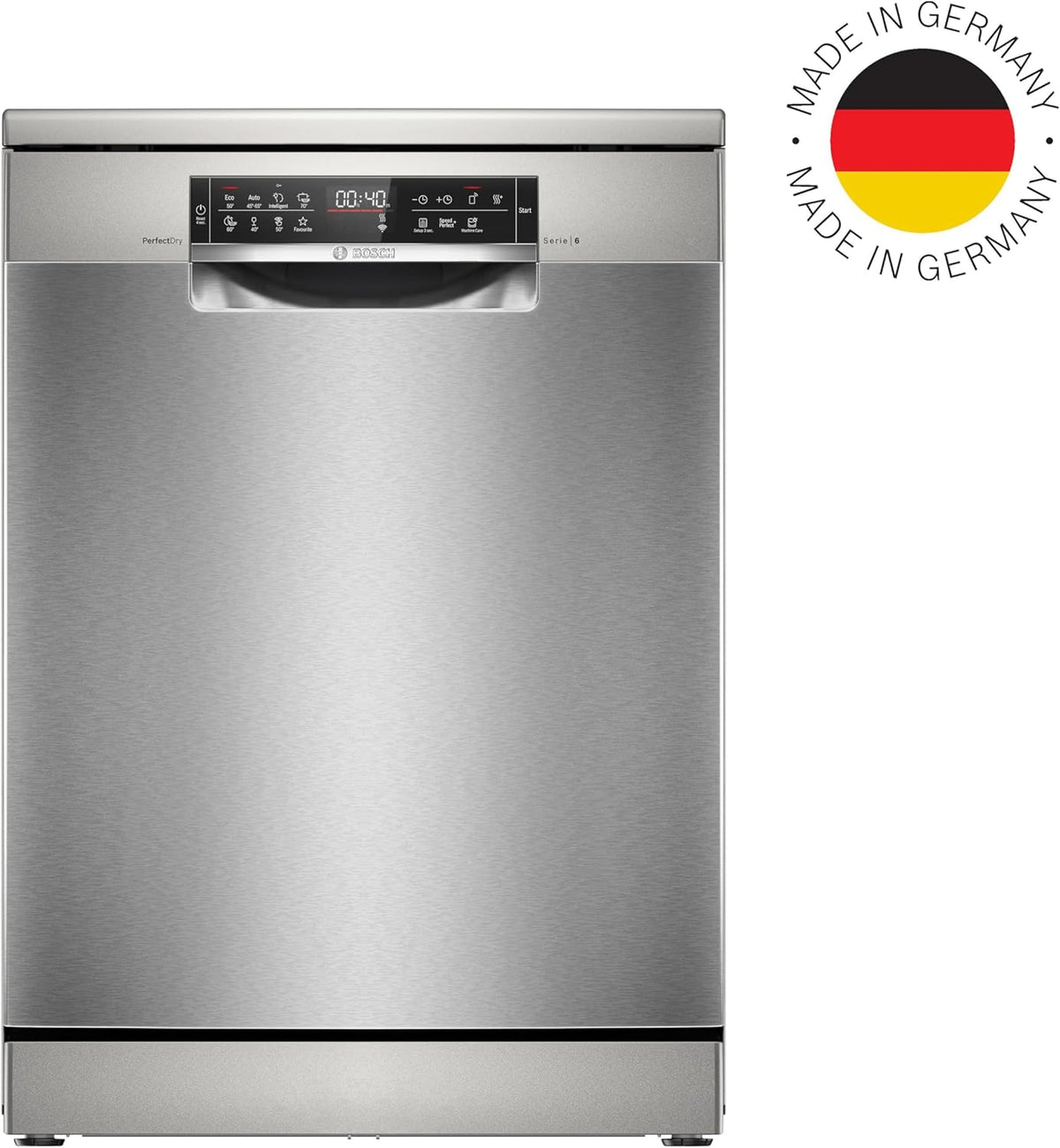 Bosch SMV4ETX08E, Serie 4, Smarter Geschirrspüler Vollintegriert 60 cm, Besteckkorb, Spülmaschine mit Programmassistent, besonders Leise, Rackmatic, Automatische Türöffnung, InfoLight, AquaStop