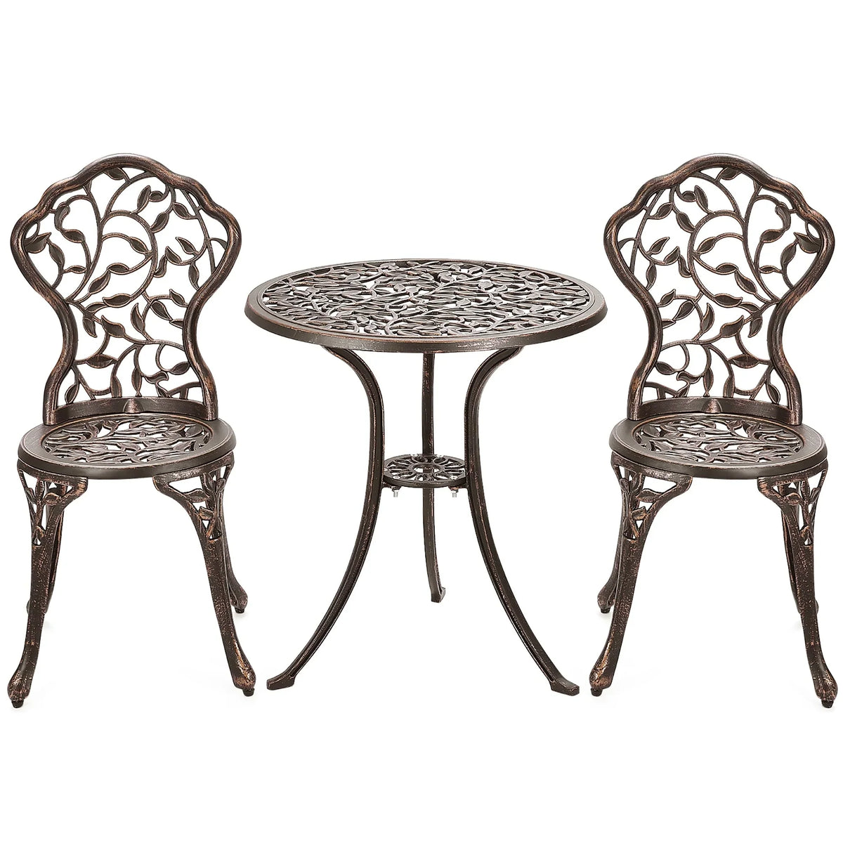 3 Pieces Outdoor Bistro Set Patio Furniture Set Table and Chairs Set