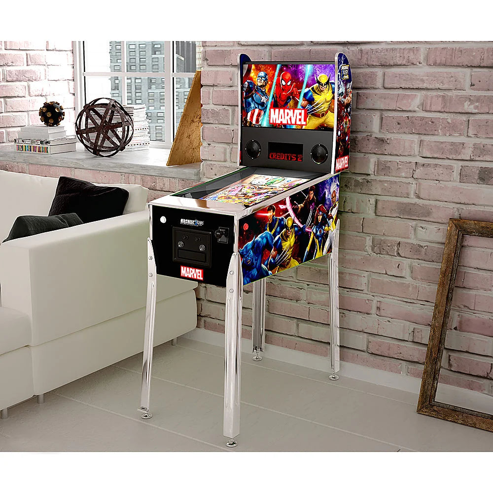 Arcade1Up – Pinball Digital de Marvel con Marquesina Iluminada – Multicolor