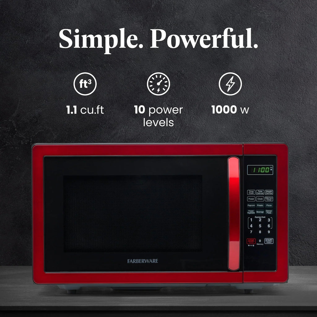 Farberware Classic 1.1 Cu. Ft. 1000-Watt Microwave Oven
