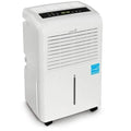 Deshumidificador Ivation de 30 pintas con certificación Energy Star – incluye humidistato programable, conector para manguera, apagado/reinicio automático, temporizador, ruedas y filtro de aire lavable.