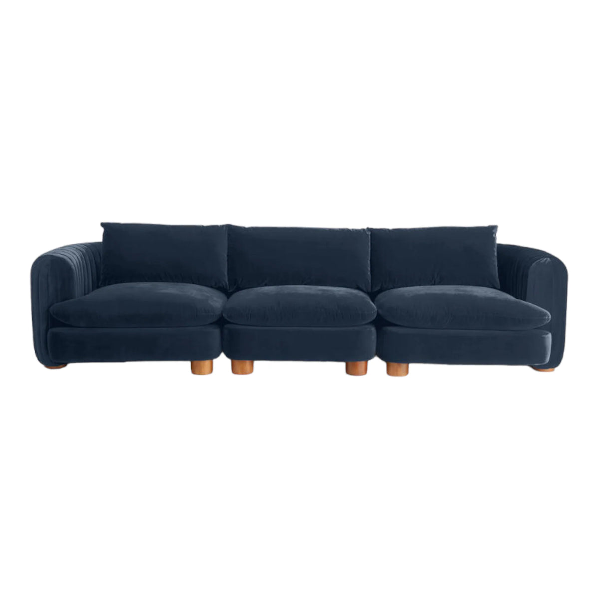 ComfyTrio 3 Seater Teak Wood Sofa