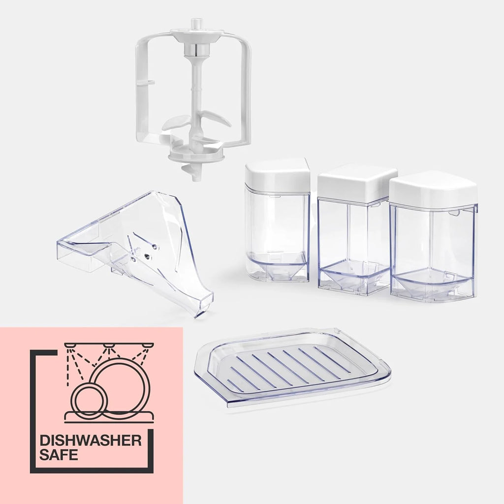 Cuisinart Sorbetière | machine à crème glacée, yaourt glacé, gelato, sorbet, sans produits laitiers | Distributeur de garniture | facile à utiliser | 1.42L fait 6 portions | Prêt en 20mins | ICE48U