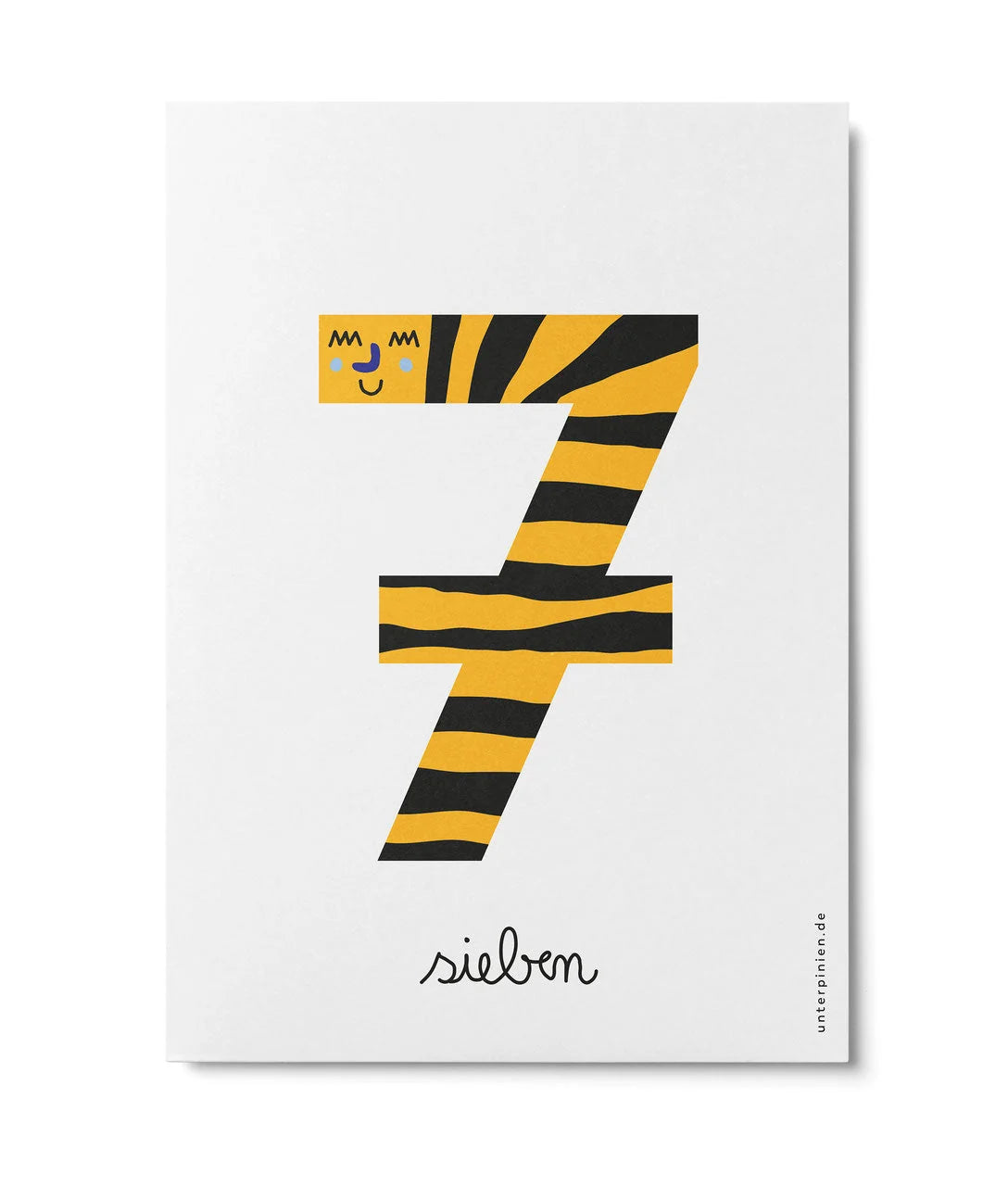 Postkarte "Zahlen 0-9"