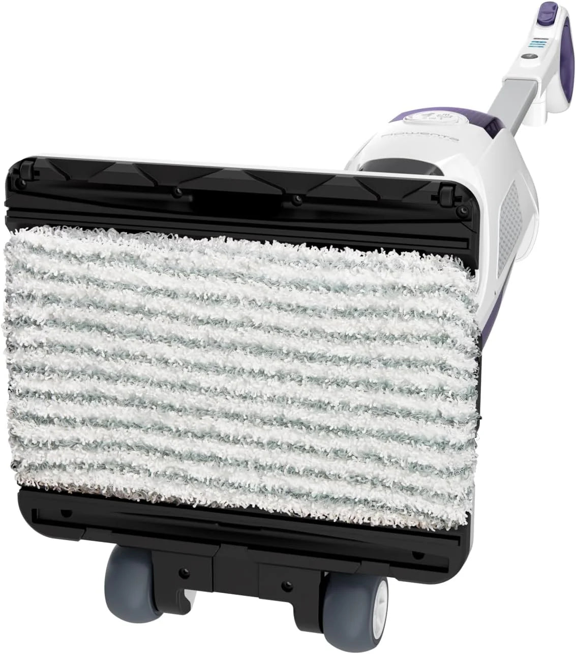 Rowenta Nettoyeur vapeur, Aspire et lave simultanément, Elimine 99,9% des bactéries, Adapté à tous les types de sols, Sans détergent, Diffuseur d'huiles essentielles, Clean&Steam Revolution RY7731WH