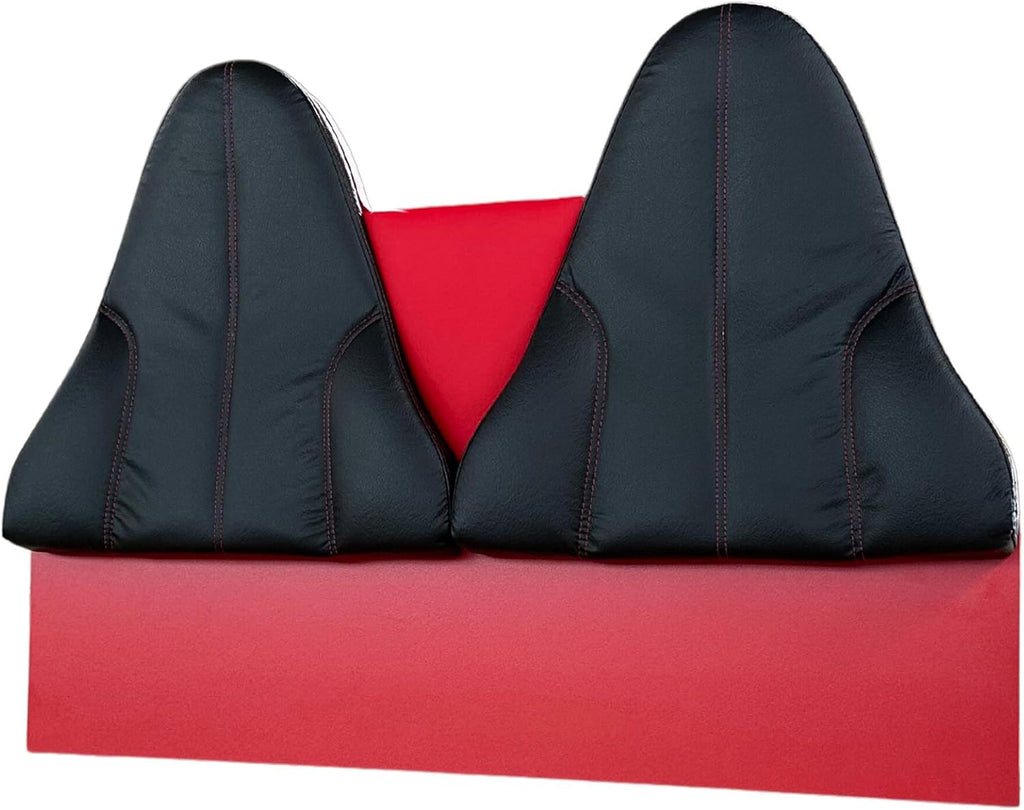 Autobett Kinder Kinderbett Rio 90x200 Rennwagenbett inkl. Lattenrost LED-Leuchte Spoiler (inkl. Creativ Fresh H2 Matratze, Rot inkl. Sportsitze)