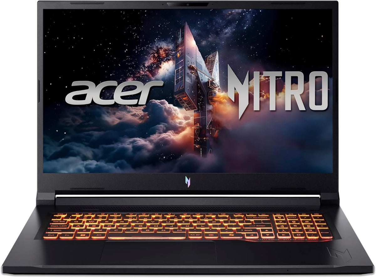 acer Nitro V 17 AI (ANV17-61-R3KD) Gaming Laptop, Copilot+ PC, 17" FHD IPS 144Hz Display, AMD Ryzen AI 9 365, 32 GB RAM, 1 TB SSD, NVIDIA GeForce RTX 5070, Windows 11, QWERTZ Tastatur, schwarz