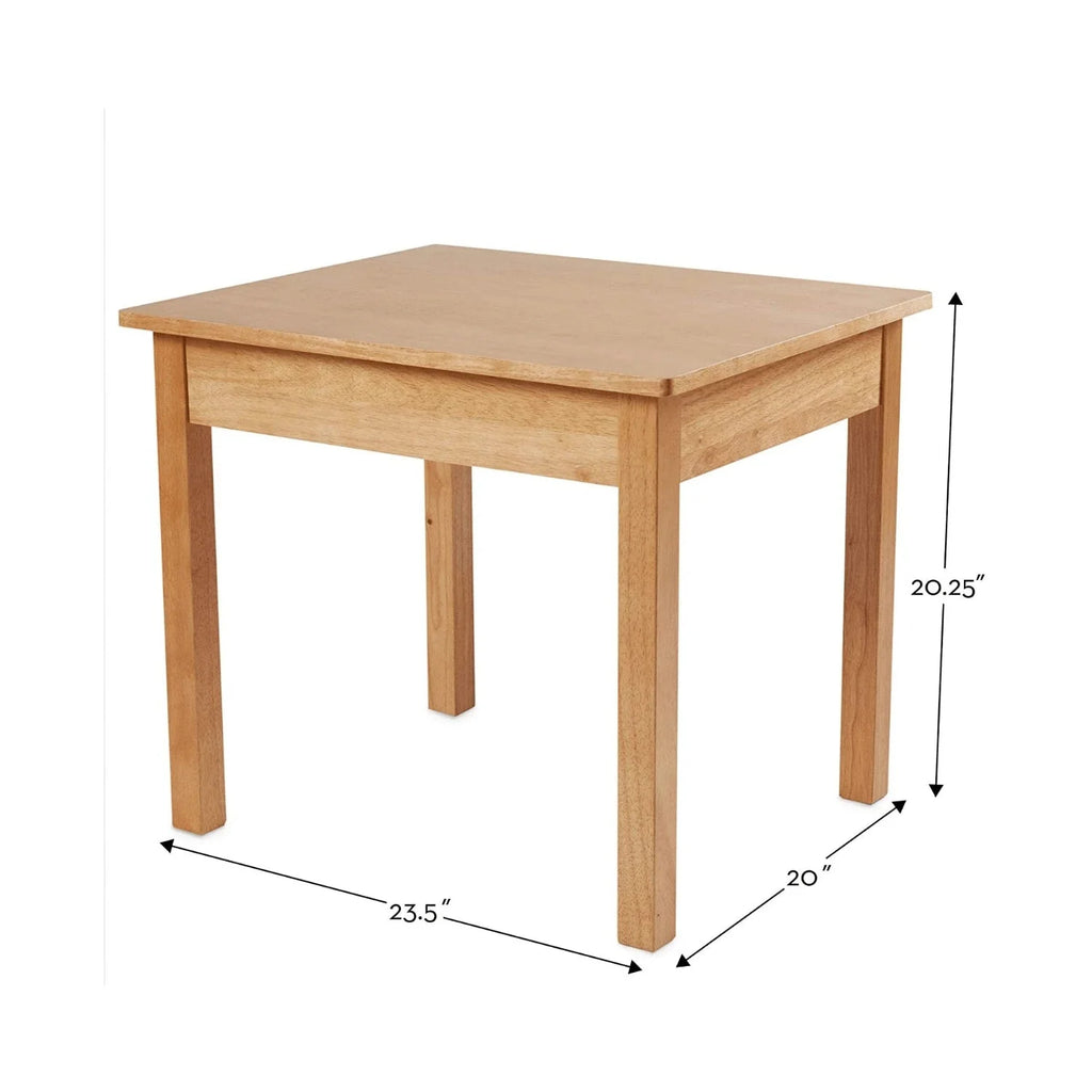 Melissa & Doug Mesa de Madera y 2 Sillas, Rubio
