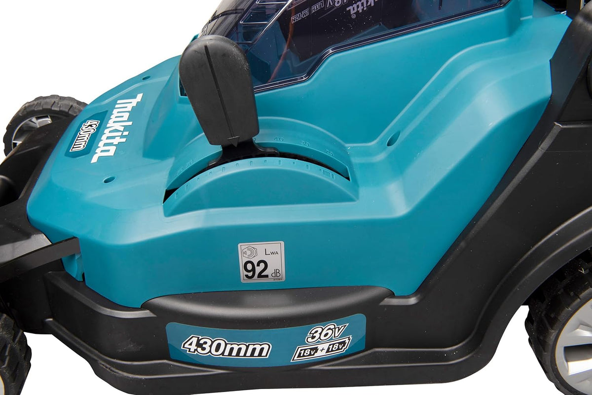 Makita DLM432Z Akku-Rasenmäher 2x18 V (ohne Akku, ohne Ladegerät)