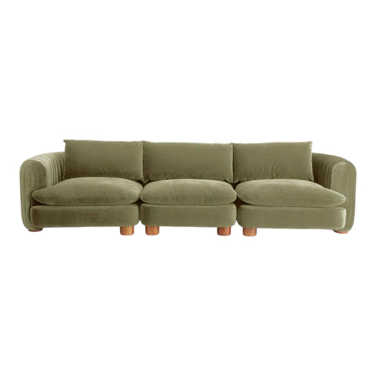ComfyTrio 3 Seater Teak Wood Sofa
