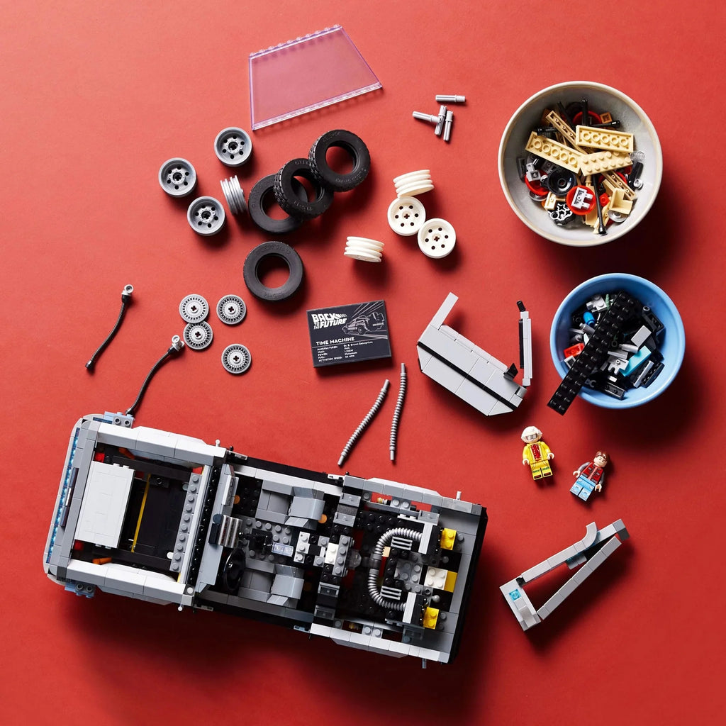 LEGO Icons Regreso al Futuro Máquina del Tiempo 10300 – Set de Construcción de Auto DeLorean, Inspirado en la Clásica Película