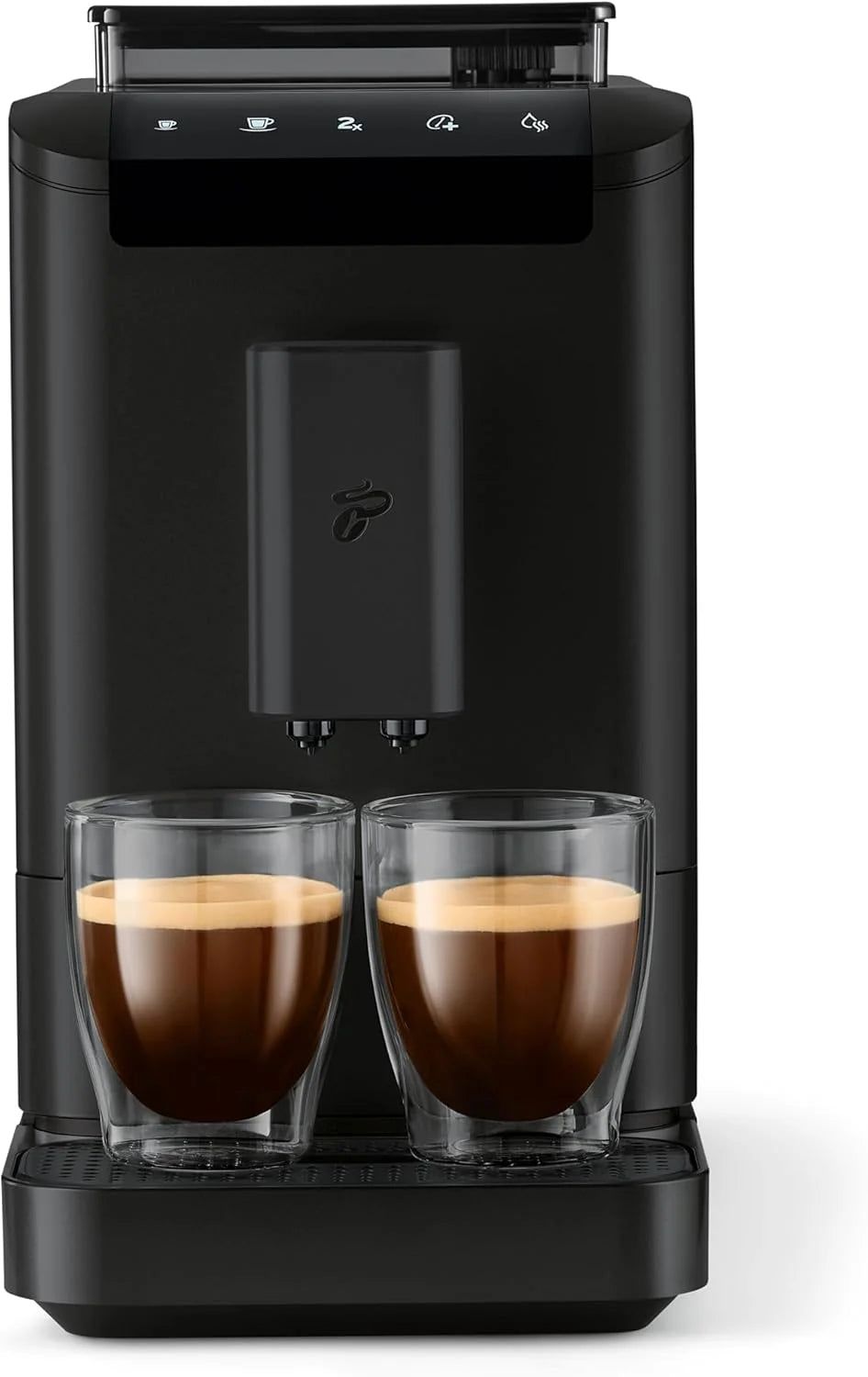 Tchibo Kaffeevollautomat Esperto2 Caffè mit 2-Tassen-Funktion für Caffè Crema und Espresso, Granite Black - INKLUSIVE Kaffeeprobierset GRATIS