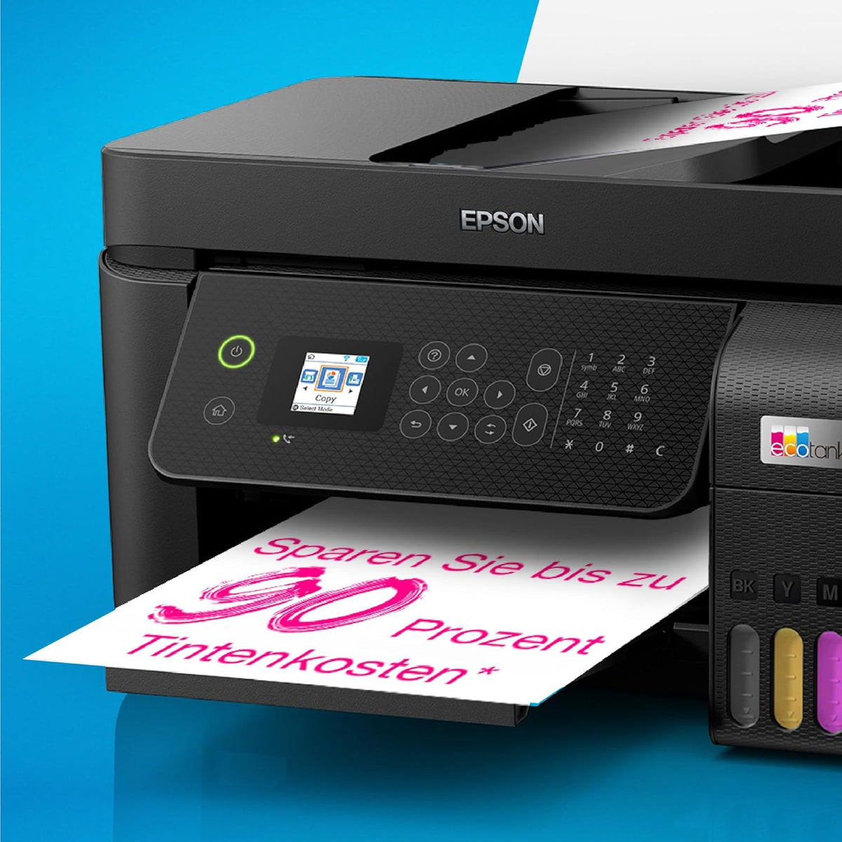 Epson EcoTank ET-4800 A4-Multifunktions-Wi-Fi-Tintentankdrucker, mit einem im Lieferumfang enthaltenen Vorrat an Tinten bis zu 3 Jahren