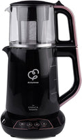 Karaca Çaysever Sprechende Teekanne und Wasserkocher 1700W, Rosegold, BPA-frei, 1,5L Wassertank, 0,8L Teekanne, Automatische Warmhaltefunktion, Geeignet für Babynahrung