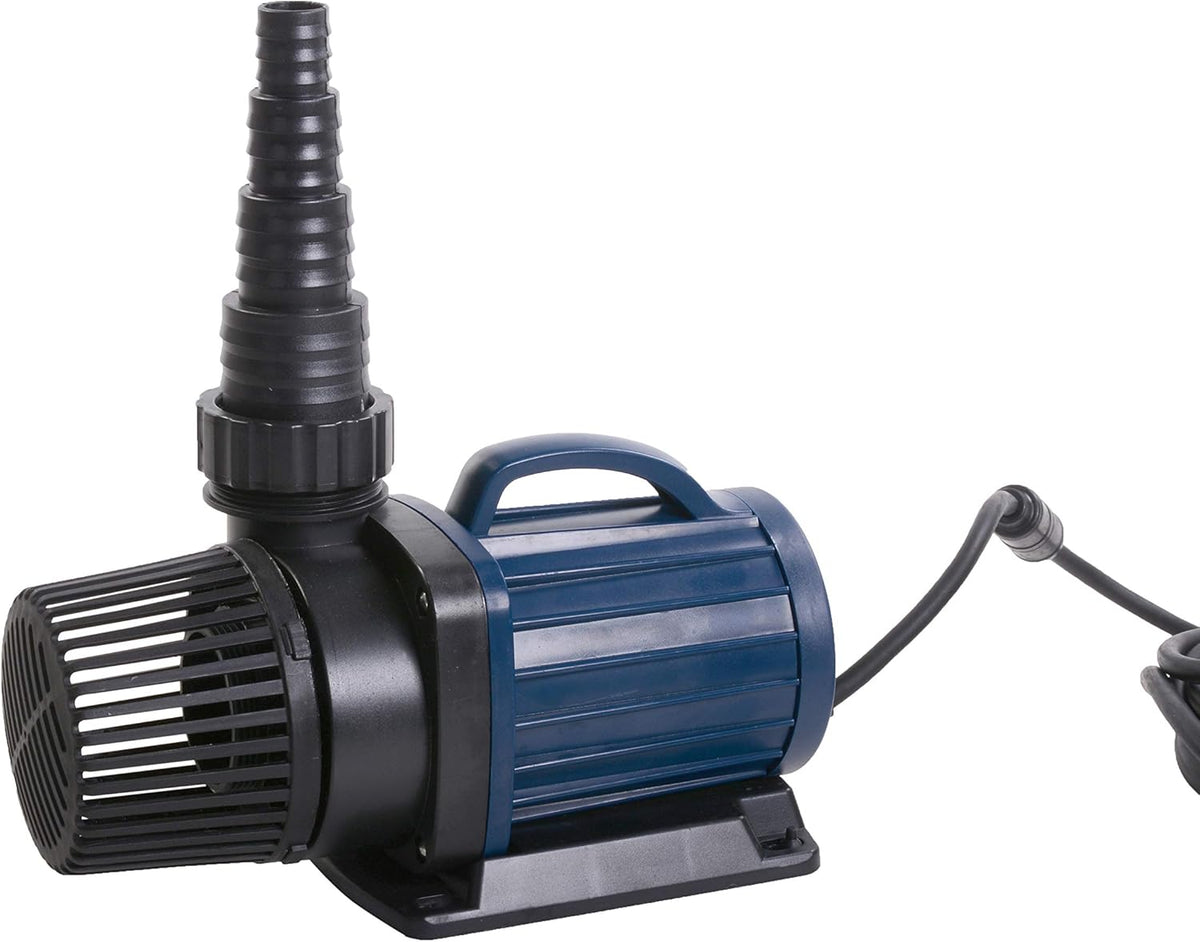 AquaForte Filter-/Teichpumpe DM-22.000 Vario S, 70-200W, Förderhöhe 7,5m, regelbar mit externem Controller. Ideal als Teichpumpe oder als Bachlauf- /Wasserfallpumpe.