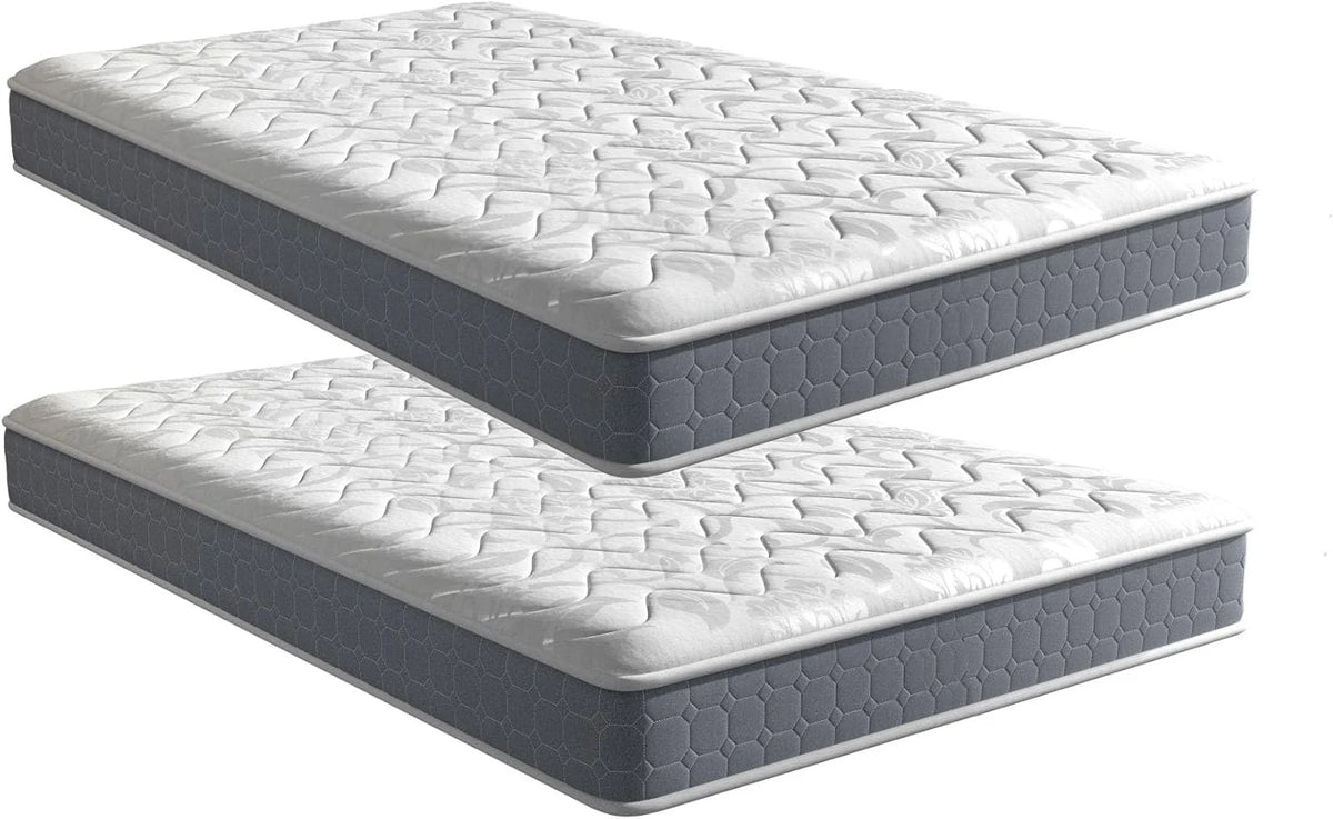 PEZ ROJO Lot de 2 Matelas 90x190 cm, Épaisseur 17 cm, Luxe Matelas Mémoire de Forme pour Adulte et Enfant, Zones de Confort Ergonomiques