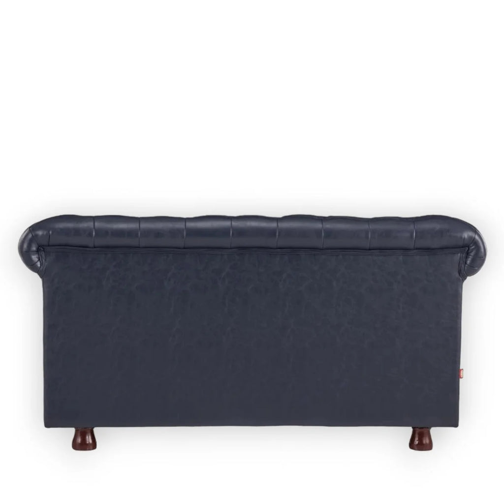 Basile Traditional Chesterfield 2 Seater Sofa Indigo Blue