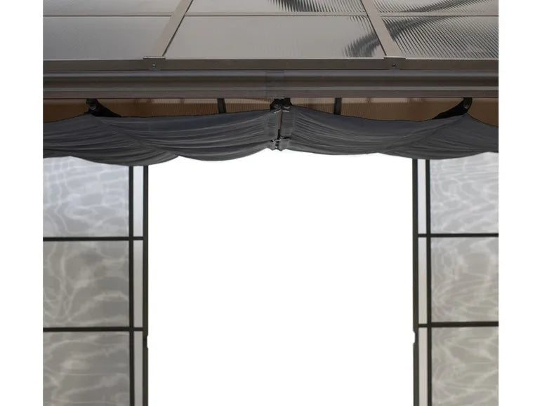 SOJAG Canada Pavillon »Castel«, aus Aluminium, inkl. Sonnensegel u. Insektenschutz, bronze
