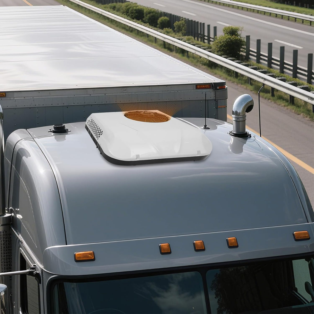 Ultradünne 12V Inverter Dachklimaanlage, leise Elektrische Automotive Split Klimaanlage AC Einheit mit Heiz- und Kühlung, Universelle Passform für Wohnmobil, Wohnwagen, Camping, LKW & Transporter