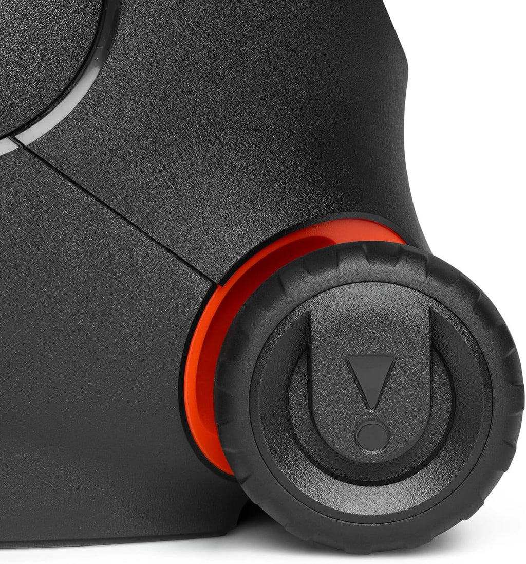 JBL PartyBox 710 - Schwarz – Trag - und rollbarer Bluetooth Party-Lautsprecher mit Lichteffekten – Spritzwassergeschützte, mobile Musikbox