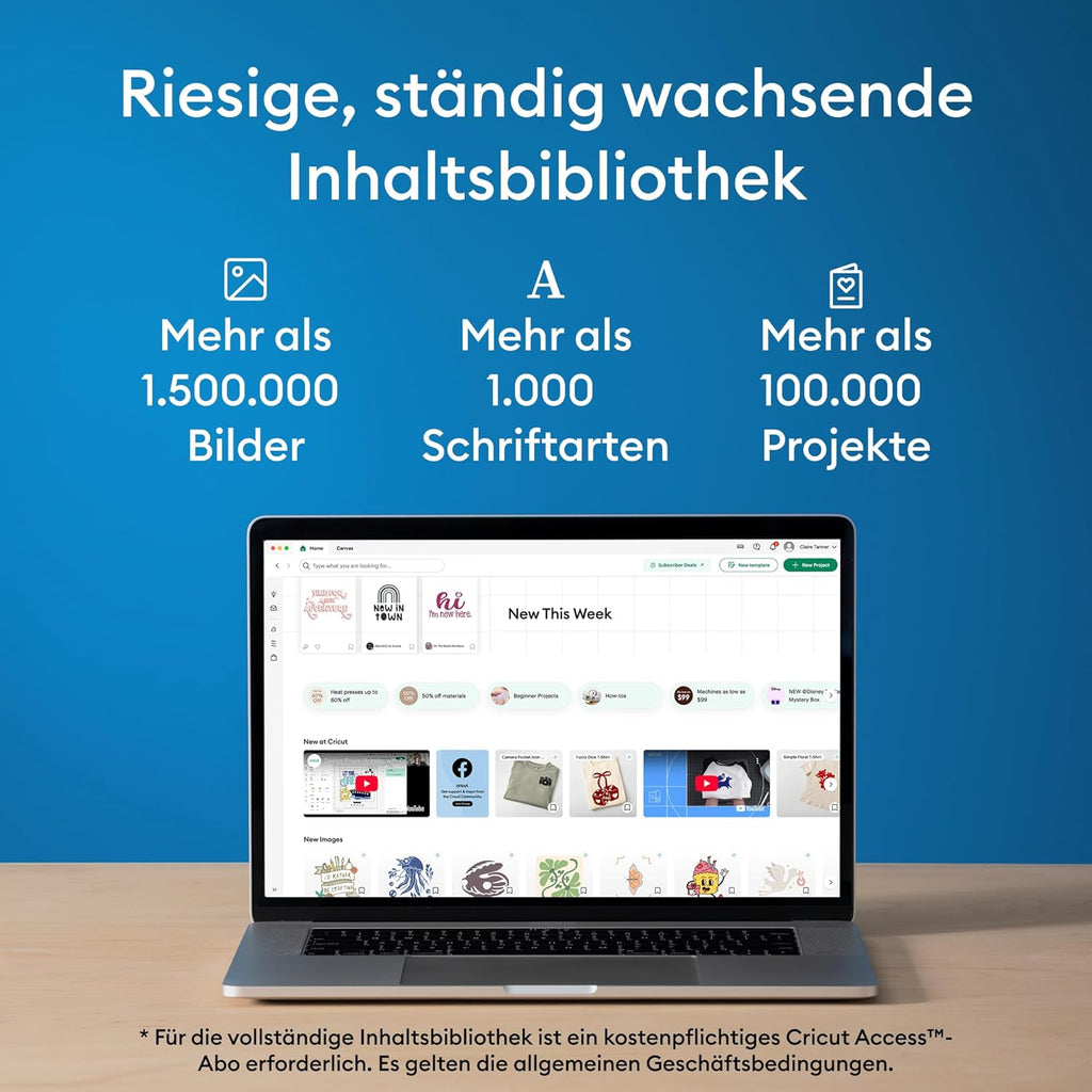 Cricut Joy™ 2 Ultimate Bundle + Digitale Inhalte, Intelligente kompakte Schneidemaschine mit Heißpresse für DIY-Bastelprojekte, individuelle Karten, Aufkleber & Etiketten