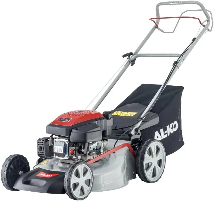 AL-KO Benzin-Rasenmäher Easy 5.10 SP-S (51 cm Schnittbreite, 2.3 kW Motorleistung, zentrale Schnitthöhenverstellung, Robustes Stahlblechgehäuse, mit Hinterrad-Antrieb, für Rasenflächen bis 1800 m²)