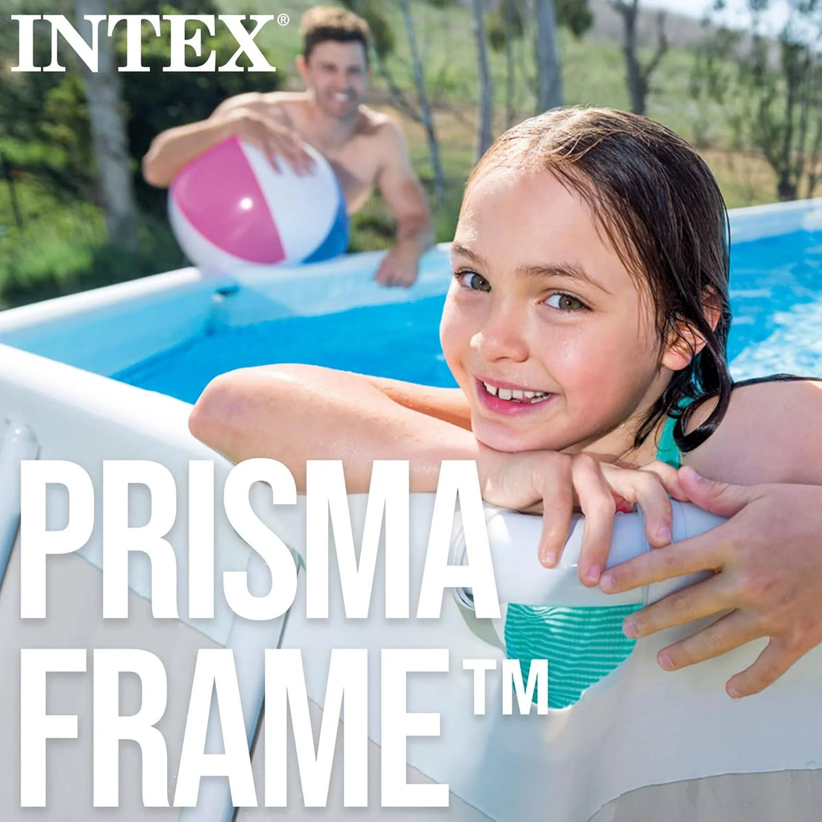 Intex kit Piscine Prism Frame rectangulaire Tubulaire (l) 4,00 x (l) 2,00 x (h) 1,22m
