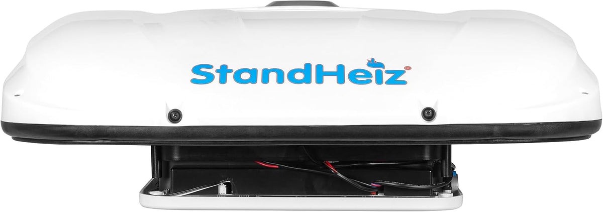 Dachklimaanlage, Standklimaanlage 12V 1800W StandHeiz Kühlleistung, Elektrisch, R134a Vorbefüllt – Kompakte Klimaanlage für Bagger, Traktor & LKW – 750W, 60dB Leise