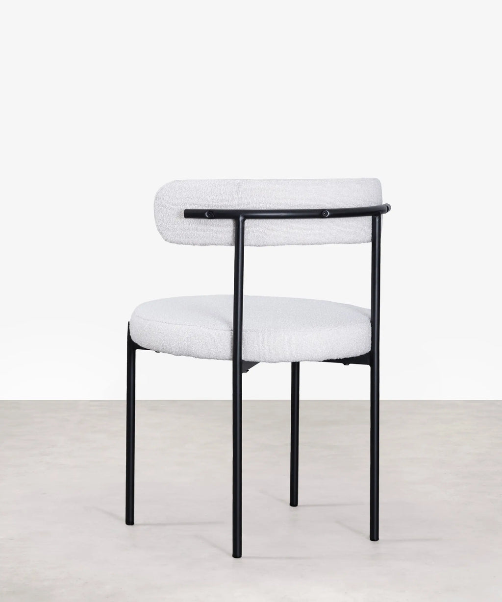 Silla de Comedor en Tela y Metal Alexia