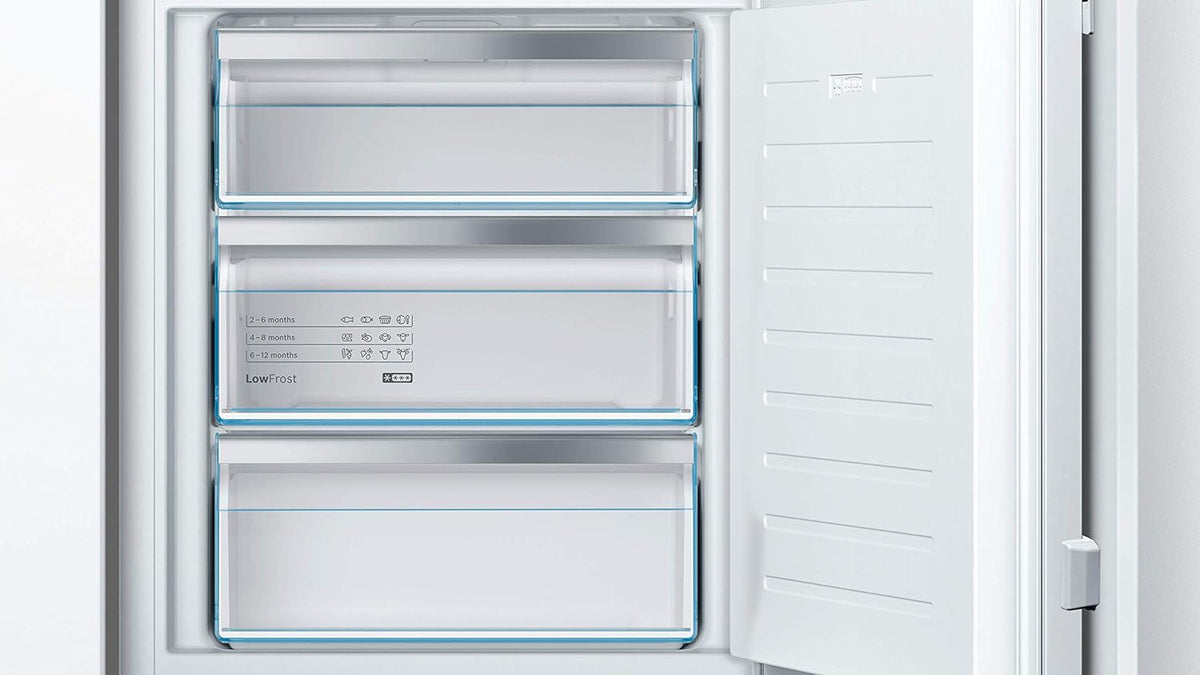 Bosch GIV11ADC0 Serie 6 Einbau-Gefrierschrank, 95 kWh, Jahr, 70 l, LowFrost, FreshSense, 72 x 56