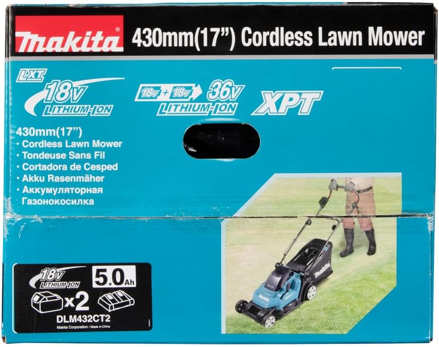 Makita DLM432Z Akku-Rasenmäher 2x18 V (ohne Akku, ohne Ladegerät)
