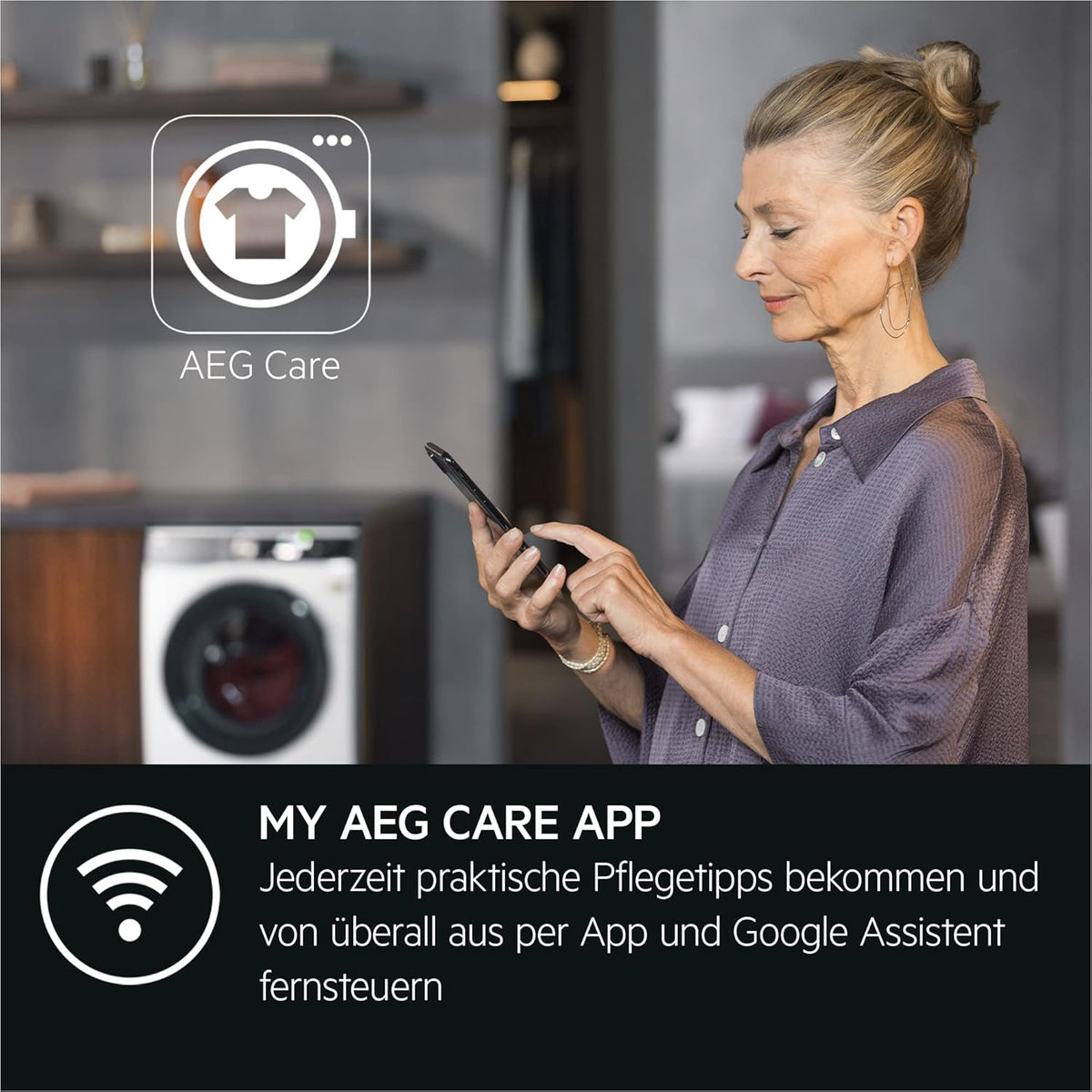 AEG L7WBA60680 Waschtrockner / DualSense - schonende Pflege / 8 kg Waschen / 5 kg Trocknen / D / energiesparend / Mengenautomatik / Nachlegefunktion / ProSteam - Auffrischfunktion / 1600 U/min Weiß