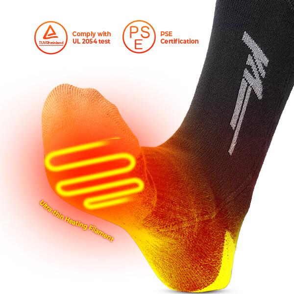 (Regalo Gratis) Calcetines Calefactables de Alta Gama con Baterías Recargables y Control Remoto