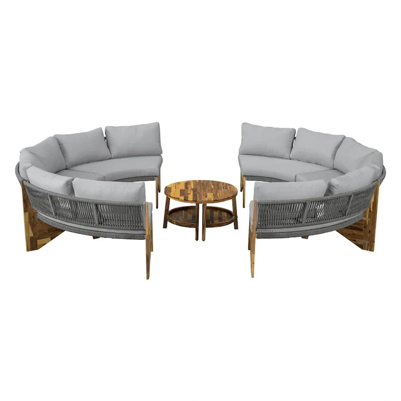 6-Person Outdoor Seating Group with Cushions & 1Coffee Table