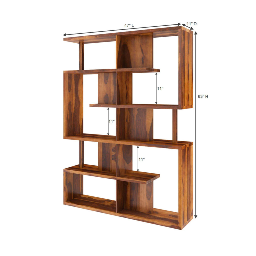 Nismaaya Adida Modern Geometric Bookcase For Home and Office