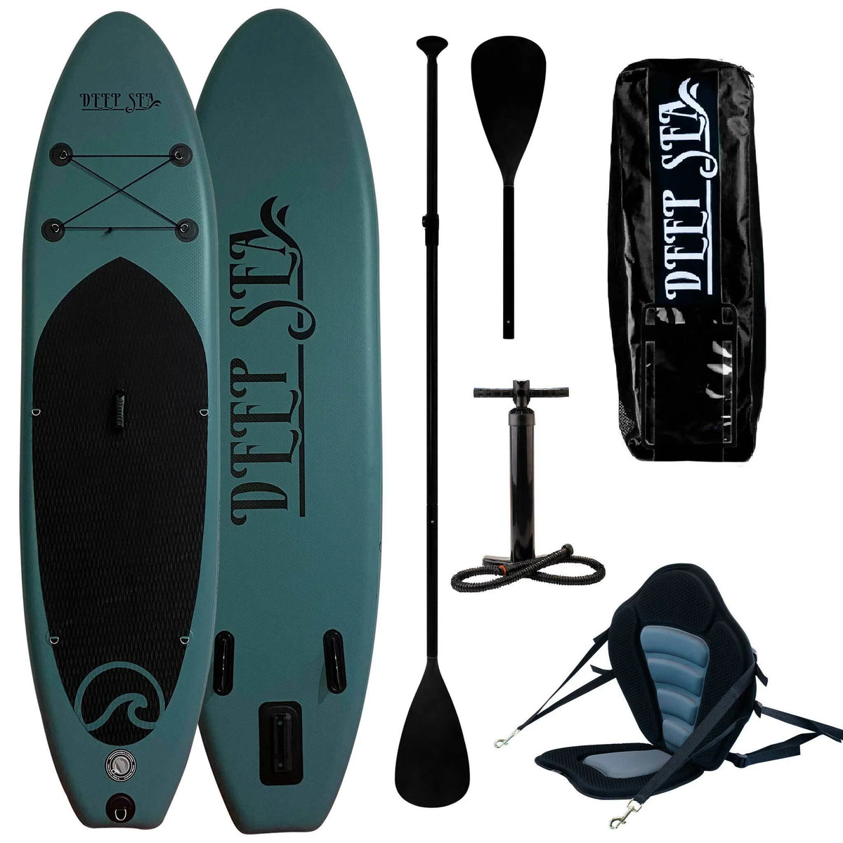 Deep Sea SUP Board Set Kayak pro 300cm, Grün